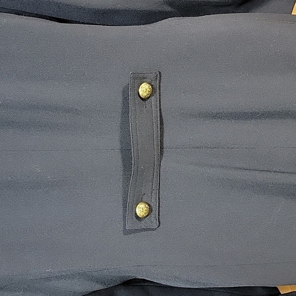 Vintage Bloomie’s Dana Buchman Fine Wool Navy Duster Jacket w/Gold Buttons - Picture 5 of 8